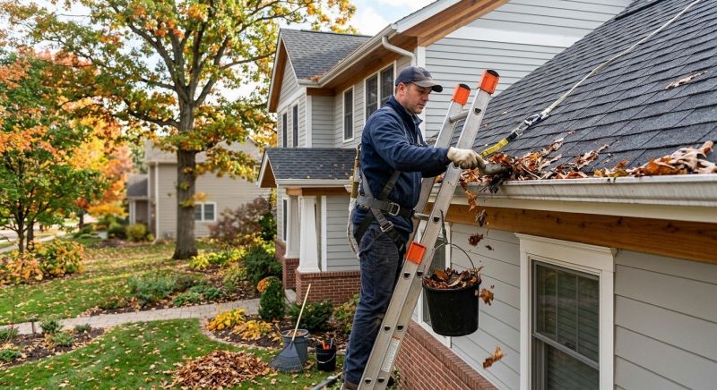 Gutter Leaf Clearing in Baltimore, MD